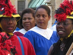 Conference delegates at the opening worship. SOLANGE DE SANTIS/ANGLICAN JOURNAL