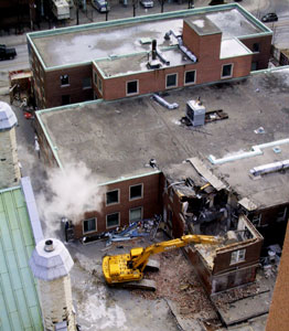 Demolition of 600 Jarvis Street.  VIANNEY (SAM) CARRIERE