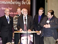 Church leaders pledge to participate in the Truth and Reconciliation Commission at the Vancouver Remembering the Children event, March 5. WAYNE CHOSE