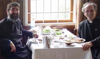 Rev. Raymond (R), the 2006 St. Basil scholar, with Fr. Krikor (L), Dean of the Armenian Seminary in Bickfaya, Lebanon. 