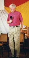 Archbishop Michael Peers at the 1993 Native Convocation in Minaki, Ont. 