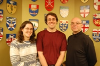 The 2009 interns, L-R: Michelle Taylor, Jeffrey Hooper, and Nicolas Alexandre 