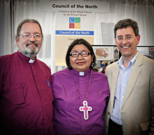 Bishop's Mark MacDonald, Lydia Mamakwa & Stephen Andrews