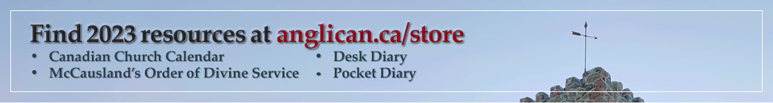 Find 2023 resources at the Anglican Church of Canada eStore
