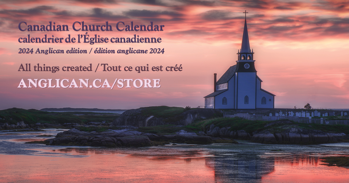 Promotional cover image of the 2024 Canadian Church Calendar, available for purchase at www.anglican.ca/store.