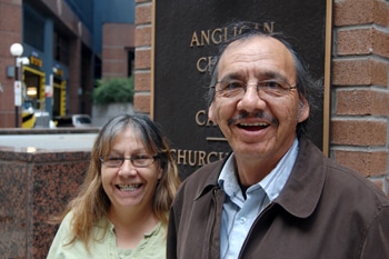 Archdeacon Adam Halkett and his wife Theresa visited Church House Sept.13 for a meeting on non-stipendiary ministry. 