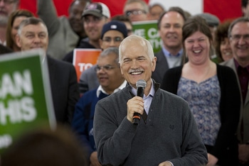 The Hon. Jack Layton, leader of the New Democratic Party of Canada (NDP), had a “ great compassion” for the downtrodden, recalls a bishop. COURTESY OF NDP