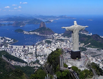 Rio's Christ the Redeemer statue has become a symbol for Christian support of the UN's Conference on Sustainable Development. PHOTO BY ARTYOMINC (CC-BY-SA 3.0 OR GFDL) VIA WIKIMEDIA COMMONS