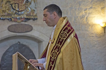 Canon Hosam Elias Naoum, the new dean at St. George’s Anglican Cathedral in Jerusalem, is a Palestinian Christian who has served the congregation since 2005. VIANNEY CARRIERE