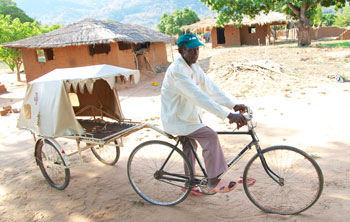 The bicycle ambulance that wasn't (almost) in Kitele, Mozambique. SIMON CHAMBERS