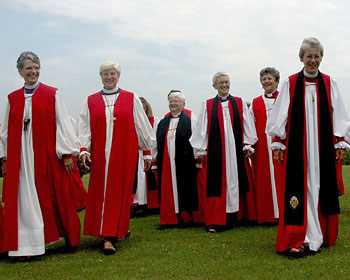 Women bishops at the 2008 Lambeth Conference. TESS SISON/ANGLICAN JOURNAL