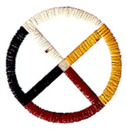 In many Indigenous cultures, the four-coloured medicine wheel symbolizes balance and connection. 