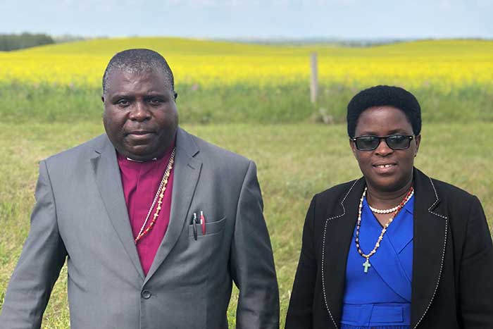 Archbishop Sixbert Macumi and Mama Clotilde Muhimpunda