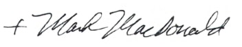 Bishop Mark signature