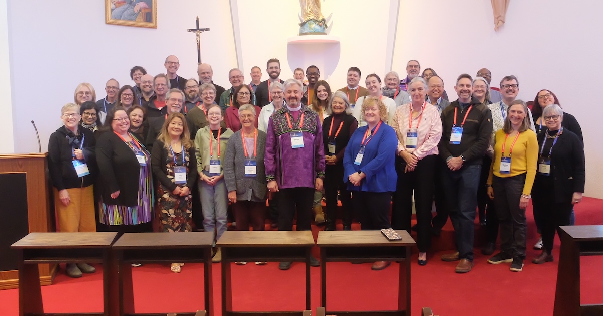 The Council of the General Synod for the 2025-2028 triennium gathers in the chapel at the Queen of Apostles Renewal Centre.