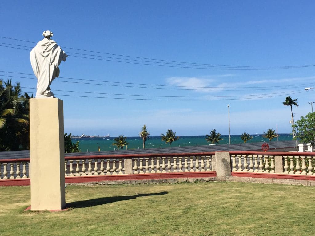 Jesus statue in front of the Matanzas Retreat Centre in Cuba. Photo by Matt Gardner