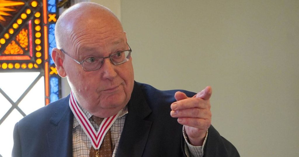 George Cadman received the Anglican Award of Merit in 2023 for his work as chancellor of the diocese of New Westminster.