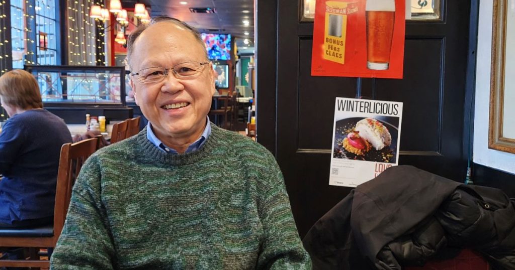 Beng Wee, treasurer of General Synod, met with the Anglican Journal at a pub near the national church’s office, Church House, in Toronto. Photo: Sean Frankling