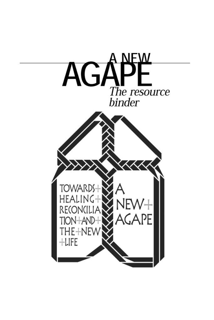A New Agape resource binder cover