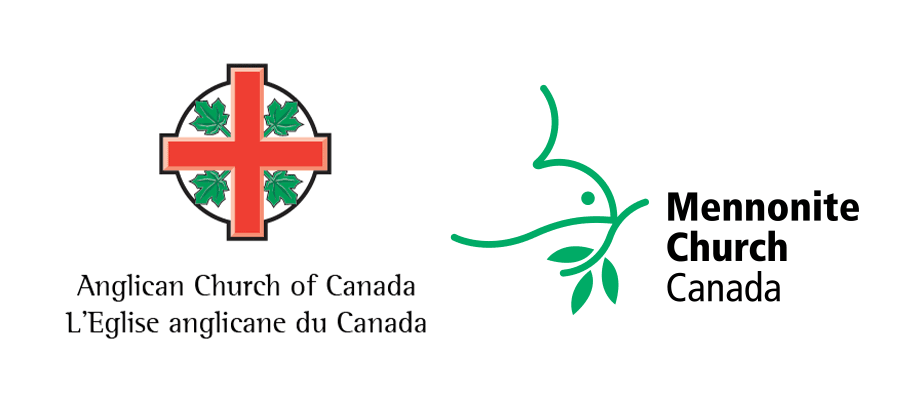 Anglican Church of Canada and Mennonite Church Canada logos