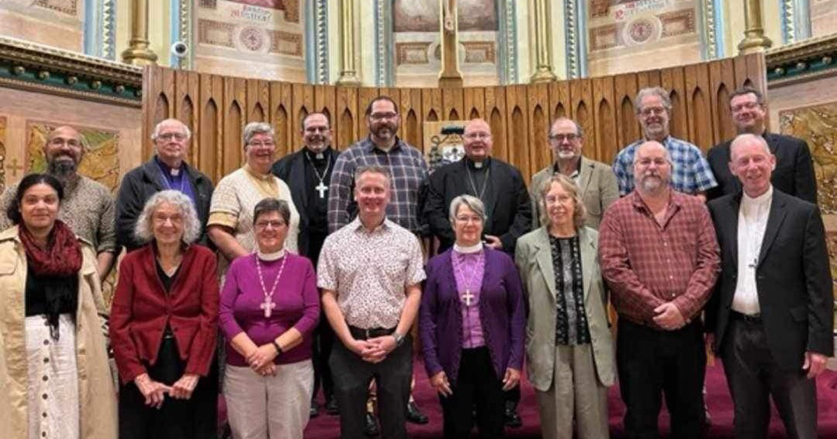 Members of the Anglican-Roman Catholic Dialogue at King's College Chapel, October 2023
