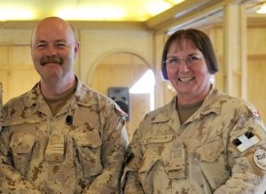 Padre Grahame Thompson and Padre Maude Parson-Hörst were the two Canadian Forces senior chaplains assigned to ministry with the troops in Afghanistan.