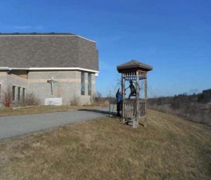 Ringing the Bell at the Community of St. Mary