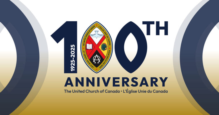 Logo of the 100th Anniversary of the United Church of Canada