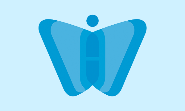 World Interfaith Harmony Week logo showing an abstract blue dove forming a stylized human figure with outstretched wings.