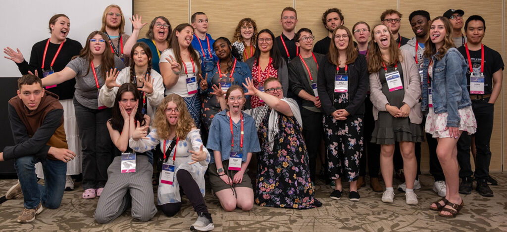 Youth delegates at General Synod with Animator for Youth Ministries Sheilagh McGlynn